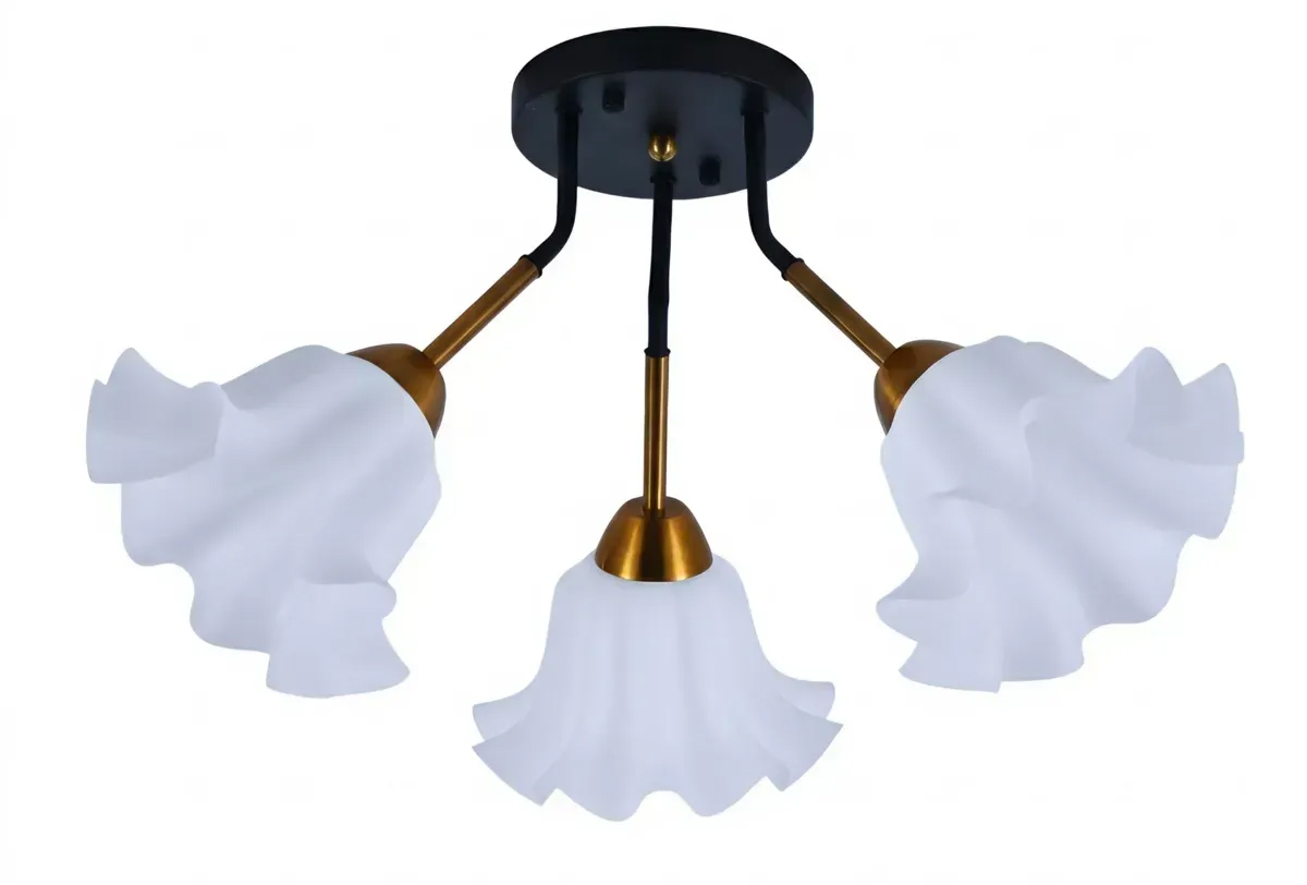 Люстра VALESO на 3 плафоны XL25003-3 Черная Медь